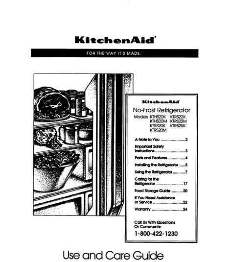 We did not find results for: KitchenAid Refrigerator KTRS20K User Guide | ManualsOnline.com