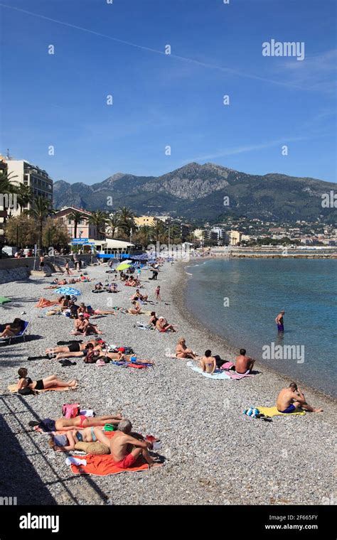 Menton French Riviera Beach Hi Res Stock Photography And Images Alamy