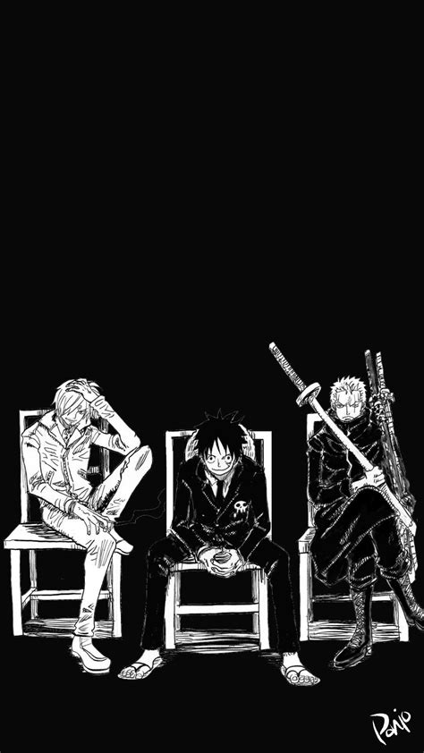 One Piece Black And White Wallpapers Wallpaper Cave