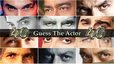 Bollywood Buff Challenge 40 Bollywood Actors Guess These Actors From