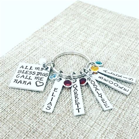 Maybe you would like to learn more about one of these? My Blessings Call Me Nana Mothers Day Keychains Gift for ...
