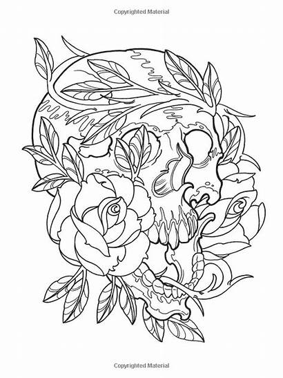 Tattoo Coloring Pages Designs Modern Haven Colouring