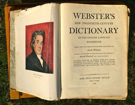 Websters Dictionary New Twentieth Century Dictionary 1952