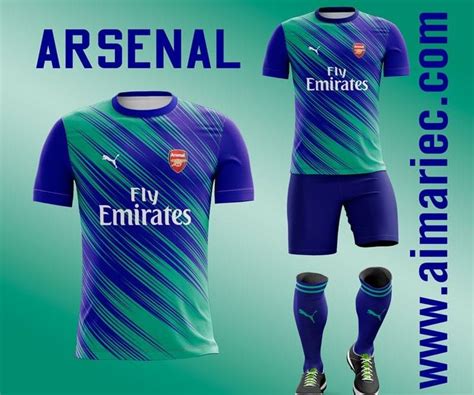 Nuevo Uniforme Arsenal 2020 2021 Color Azul Y Turqueza Camisetas