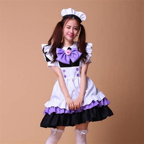 French Costume Sweet Gothic Lolita Anime Cosplay Japanese Maid Sexy