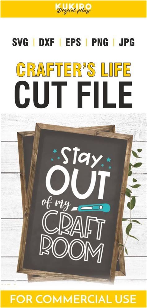 Stay Out Of My Craft Room Svg Crafters Life Sayings Craft Room
