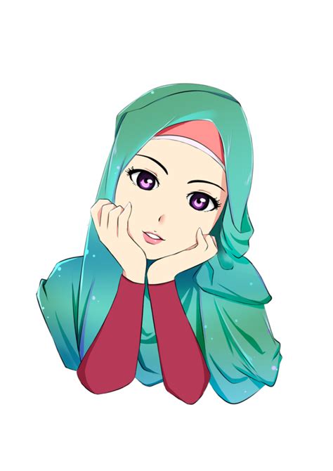 Ide 34 Gambar Animasi Lucu Hijab Simple Dan Minimalis Gambar Animasi