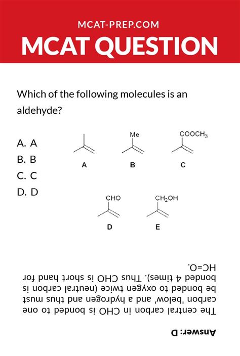 Free MCAT Question From Organic Chemistry In Mcat Practice