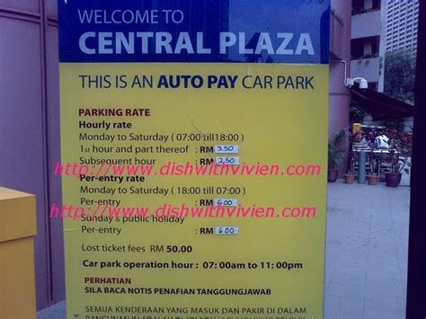 If you want to park overnight on weekdays, make sure you reach there after 6 pm, it will only cost you rm5 flat rate from 6 pm to 6 am. Parking Rate in Kuala Lumpur: Central Plaza parking rate ...