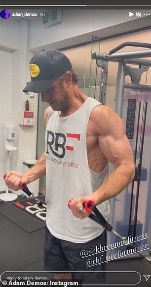 Sex Life Star Adam Demos Flaunts His Bulging Muscles At The Gym Daily