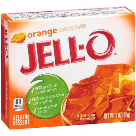 Jell O Orange Gelatin Dessert Mix 3 Oz Box La Comprita