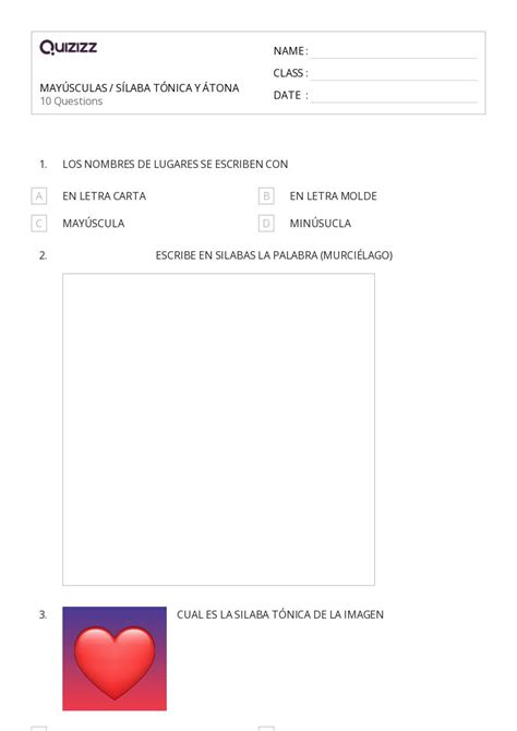 Letras May Sculas Hojas De Trabajo Para Grado En Quizizz