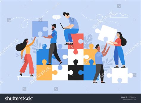 People Searching Creative Solutions Teamwork Business Stock Vector Royalty Free 1935960514