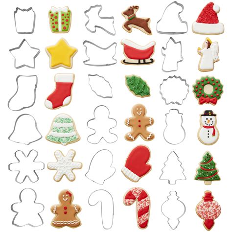 Wilton Holiday Shapes Metal Cookie Cutter Set 18 Piece