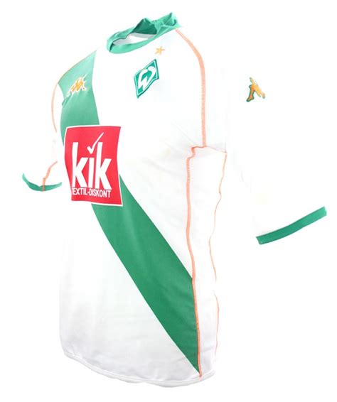 Weiter zu ebay großwallstadt €29.0 eur kappa werder bremen trikot l ohne werbung neuwertig selten. Kappa SV Werder Bremen Trikot 2004/05 Kik 10 Micoud 11 ...