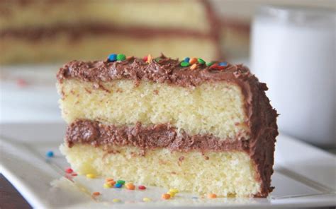 If you do use a boxed cake mix for a 9x13 pan, then double the rest of the ingredients in the recipe. Fluffy, Moist Homemade Yellow Cake Recipe | Divas Can Cook