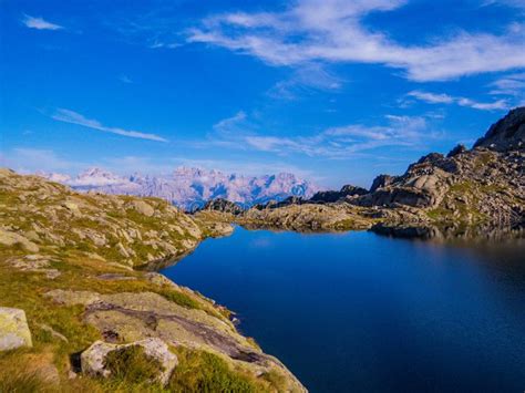 Lago Nero Cornisello Brenta Dolomites Norditalien Fotografering För