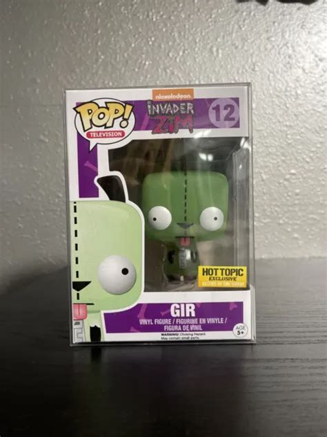 Funko Pop Television Invader Zim Gir Glow In The Dark 12 With Pop Protector 4000 Picclick