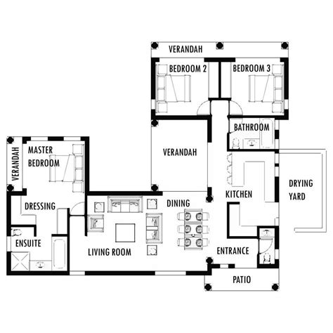 Small 3 bedroom house plans south africa. Size: 160m2Bedrooms: 3 BedroomsBathrooms: 2.5 ...
