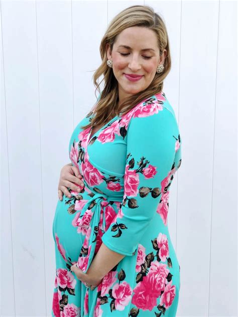 Pinkblush Floral Wrap Maternity Dress Cute Maternity Clothes Cute Materity Dress Trendy