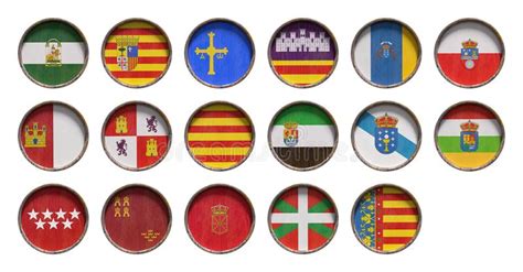 Spain Autonomous Community Flags Stock Illustration Illustration Of