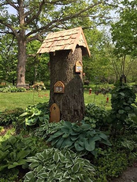 25 Great Ideas With Tree Trunks That Will Originaly Upgrade Your Garden