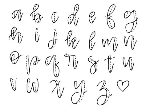 Easy Calligraphy Lettering Alphabet Leenshayunks