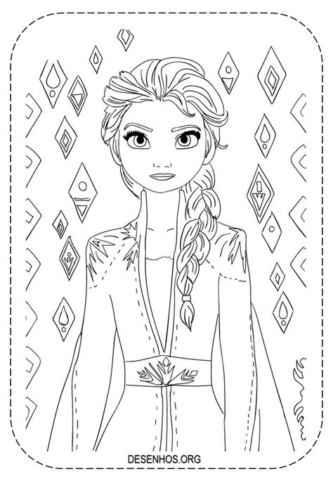50 Desenhos Da Elsa Para Colorir E Imprimir