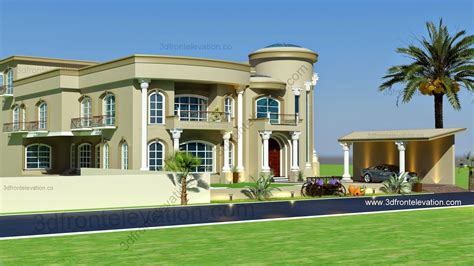 Typically, private villas in saudi arabia have multiple entrances in keeping with the traditions of arabic culture; Modern Arabic Villa Design 2015 | 3D Front Elevation ...
