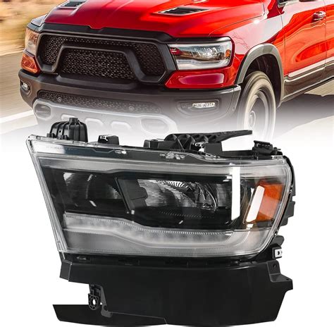Vlincar Led Headlight Assembly Compatible With Dodge Ram