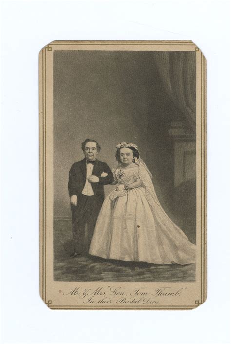 lot detail general tom thumb and wife wedding costume cdv