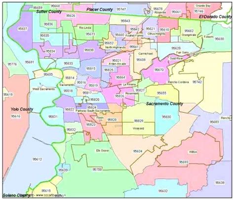 26 Sacramento Zip Codes Map Maps Online For You