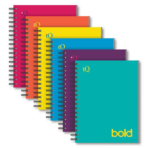 Iq Bold 1 Subject Notebook 105″ X 8″ 52101 Ischolar Inc Ny