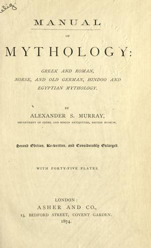 Manual Of Mythology By A S Murray Open Library