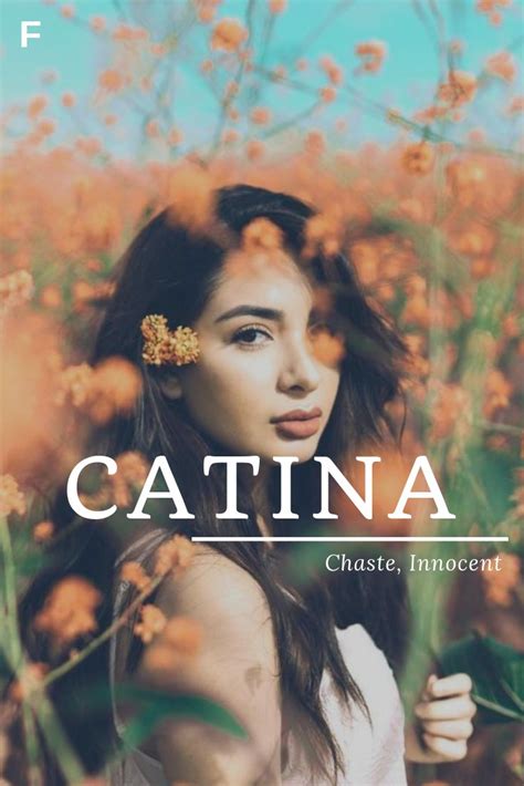 | meaning, pronunciation, translations and examples. Catina, meaning chaste & innocent girl, Romanian names, C ...