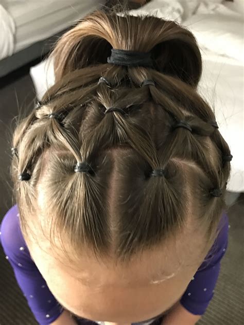 Pin by Angelica Robinson on Gymnastics hair | Competition hair