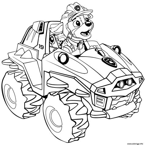 Coloriage pat patrouille noel chase dessin. Coloriage Pat Patrouille Dino Rescue Meet Rex Voiture 4x4 ...
