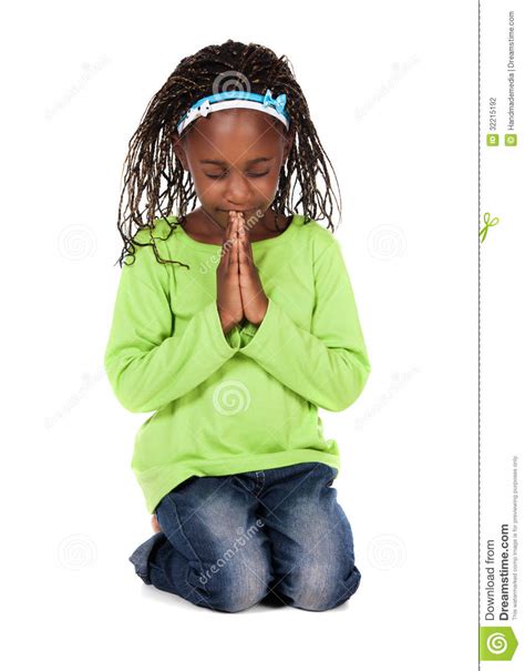 Cute African Girl Stock Photo Image Of American Isolated 32215192