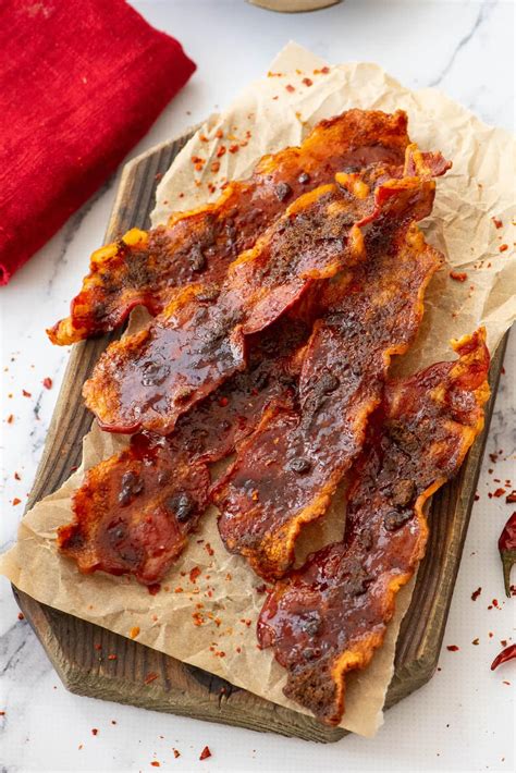 A baking sheet or parchment paper? Oven Baked Spicy Brown Sugar Bacon (VIDEO) - The Cookie Rookie
