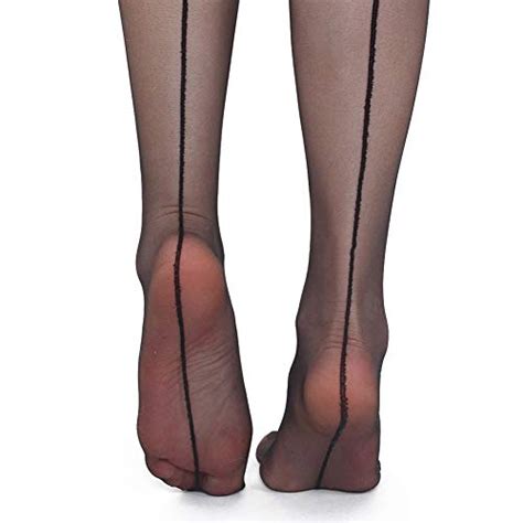 Sexy Women S Pantyhose Solid Sheer Back Seam Reinforced Crotch Nylon Stockings Tights Hosiery