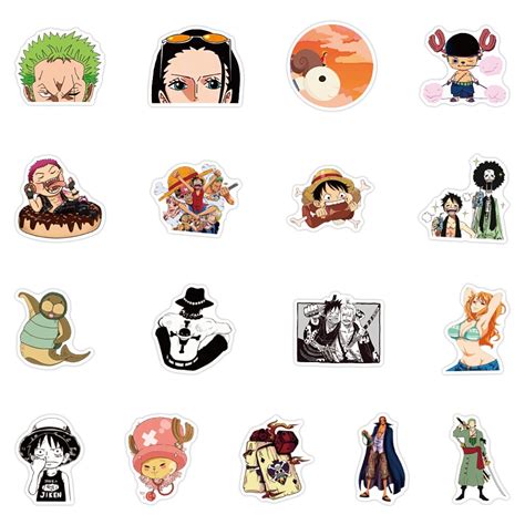Buy One Piece All Crazy And Amazing Characters Stickers Set Of 50