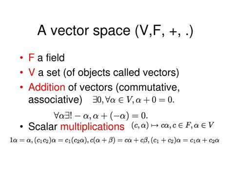 Ppt Chapter 2 Vector Spaces Powerpoint Presentation Free Download