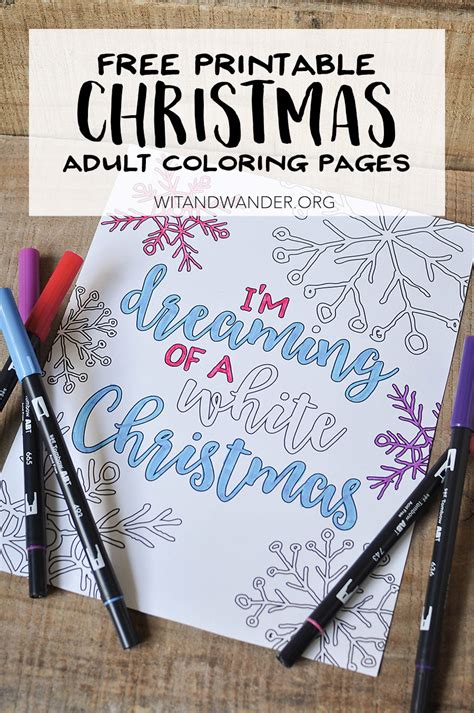 Coloring itself lessens stress, and since stress is an inevitable thing, especially for adults, and since we love to free things, we have provided free printable coloring pages from our pages for you to make you experience this trend they have been. Free Printable White Christmas Adult Coloring Pages - Our ...