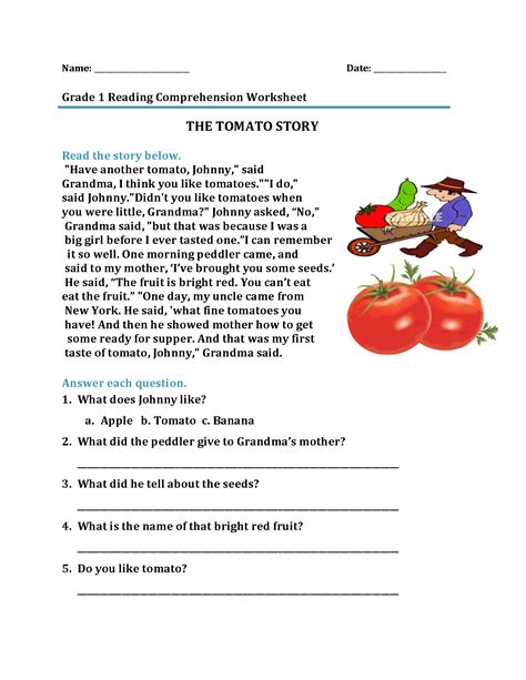 1st Grade Reading Worksheets Best Coloring Pages For Kids