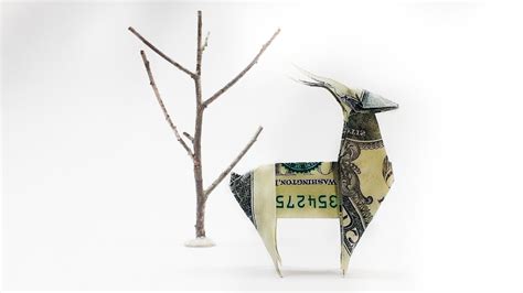 Money 1 US Dollar Bill Origami Deer Dollar Bill Origami Tutorial