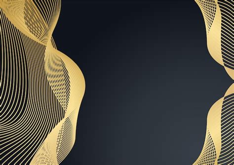 Premium Vector Abstract Dark Grey Metallic Gold Light Luxury Design