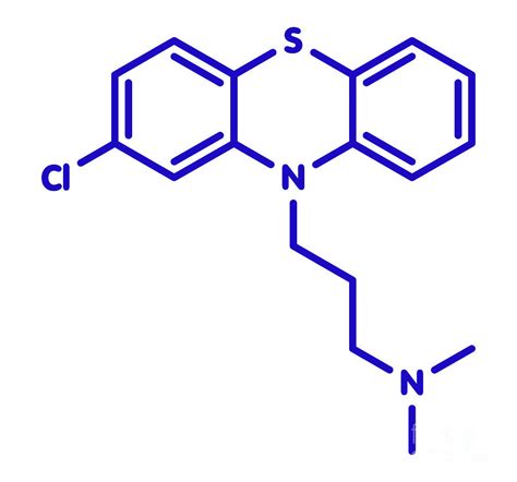 Chlorpromazine Antipsychotic Drug Molecule Photograph By Molekuul