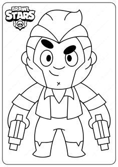 Owned brawlers and their statistics. Printable Brawl Stars (Leon) PDF Coloring Pages, 2020 ...