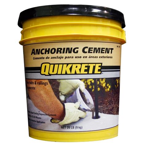 Quikrete 20 Lb Anchoring Cement 124520 The Home Depot