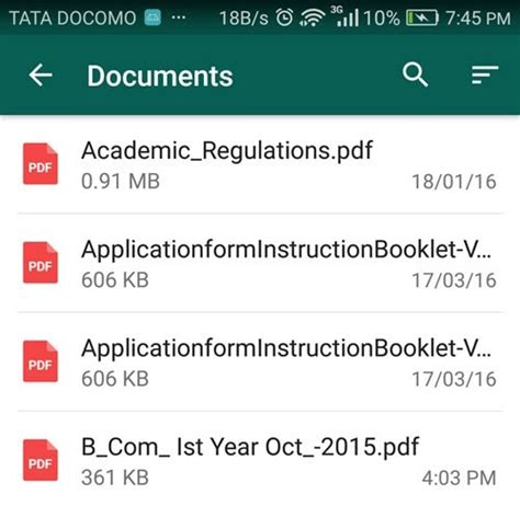 Send Pdf Documents Using Whatsapp For Android